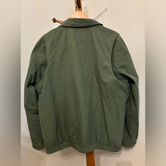 Vintage L.L. Bean Men’s Large Tall Olive Green Zip Up Jacket - Picture 4 of 5